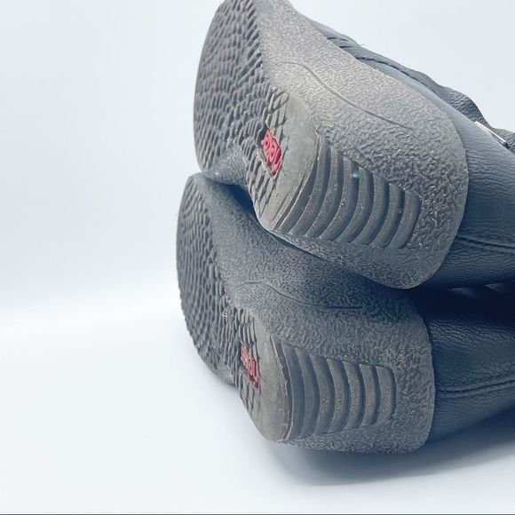 Rieker Faux Fur Wedge Black Booties Size 8 - Picture 9 of 14